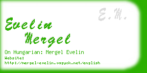 evelin mergel business card